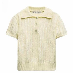 Zara - Butter Yellow Collared Top